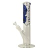 10''  Flat Bottom Tube Color  Straight Water Pipe - G-G