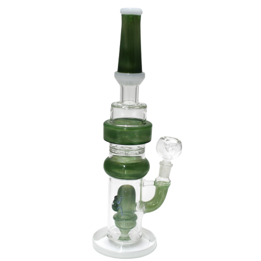 13" GREEN PAINTED COLOR WATER PIPE G-G