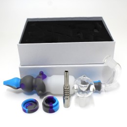 Silicone 2 in 1 Straw Kit  With 14 MM Male Glass Bowl 