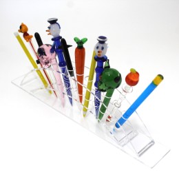 Acrylic Dabber Display With12 Pieces Assorted Style Dabber 