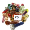 4'' Mixed And Match Mix Color Heavy Duty Glass Hand Pipe 25 Pcs Per Bundle 