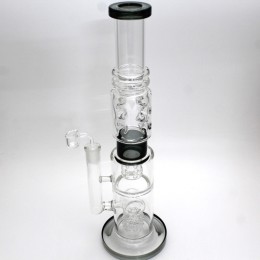 18'' Tall  New Design Percolator Water Pipe With 18 MM Male Banger 