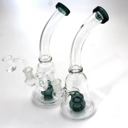 8.5'' Curve Design Dab Rig Water Pipe With 14 MM Male Banger 