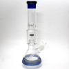 16.5'' Heavy Beaker Base Tube Color Shower Head Dome Percolator Water Pipe Glass On Glass 