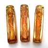4'' Gold Fumed Flat Design Heavy Duty Glass Hand Pipe