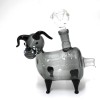 Dog Glass Pipe With 14 MM Male Bowl & Banger 