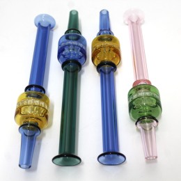 5.5'' Color Honeycomb Design Glass Straw  Kit