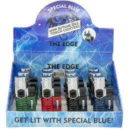 SPECIAL BLUE THE EDGE (MINI BUTANE) LIGHTER 12 PIECES PER BOX