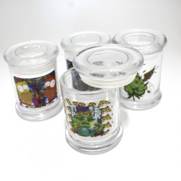 Designer Glass  Jar Medium Size 