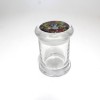 Sticker Design Glass Jar Small Size With Led 