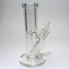 10'' 9 MM Thick Flat Bottom Straight Shooter Water Pipe With Down Stem & 14 MM Male Bowl Glass On Glass