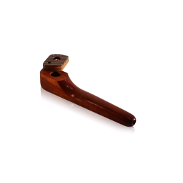 American Made 6" Wooden Hand Pipe With Swivel Lid & Smoke Through Top (WW-22)