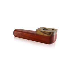 American Made 3.75" Wooden Hand Pipe With Swivel Lid & Smoke Through Top (WW-10)