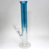 15'' 9 MM Blue / White Color Straight Shooter Heavy Water Pipe Glass On Glass 