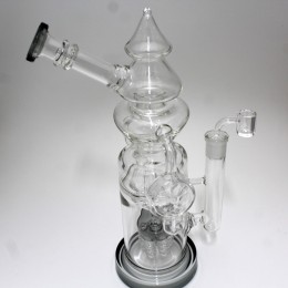 14'' New Handled Design With Side Arm Dab Rig Water Pipe With 18 MM Male Banger 