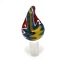 Zig Zag Color Art Bowl 14 MM Male Glass On Glass 