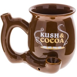 Kush & Coca Ceramic Fancy Design Cup With Hand Pipe