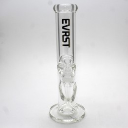 12'' EVRST 9 MM Thick Flat Bottom Straight Shooter Water Pipe With Down Stem & 14 MM Male Bowl Glass On Glass 