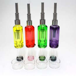 7" Color Liquid Straw Kit With Screw in Nail