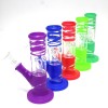 6" Solid Color Flat Bottom Dome Percolator Single Slide Bowl Water Pipe G-G 