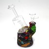 7" Silicone with Glass Chamber Water Pipe