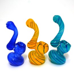 4" Assorted Swirl Color Mini Bubbler