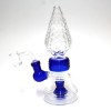 8" Cone Shape Dab Rig Water Pipe with 14mm Male Banger