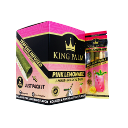 KING PALM - PINK LEMONADE - 2 MINI ROLL SQUEEZE & POP DISPLAY - 20CT