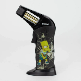 Techno Adjustable Single Jet Slant Torch Lighter In Gift Box