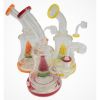 8'' USA Color Watermelon Design Dome Water Pipe With 14 MM Male Banger  By Cali Cloudx