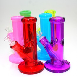 8" 9MM Solid Color Straight Shooter Water Pipe G-G
