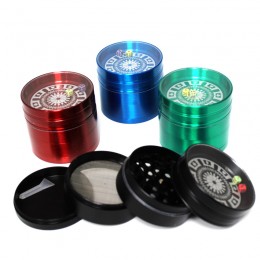 4 Part Assorted Color Heavy Zinc With 2 Dice  Grinder 63 MM 