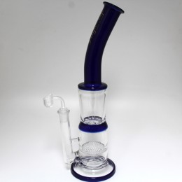 16'' High Up USA Made Honey Comb With Design Water Pipe With 18 MM Male Banger 
