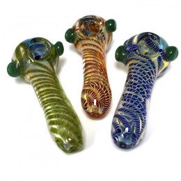 4.5'' Inner Swirl Color Heavy Duty  Glass Hand Pipe