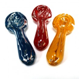 4.5'' Swirl Color Heavy Duty Glass Hand Pipe 