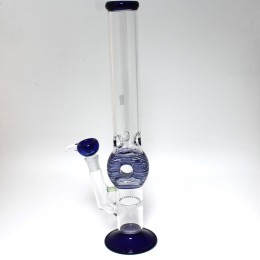 16'' Flat Bottom 1 Dona With Honey Comb Water  Pipe G -G