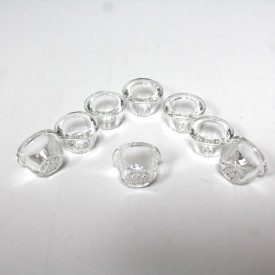 Clear  Glass  Bowl For Silicone Pipes 