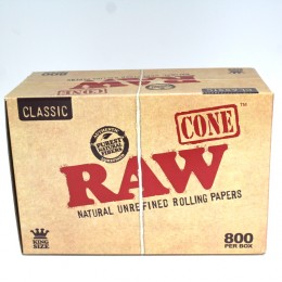 Raw Cone Classic  King Size  800  Per Box 
