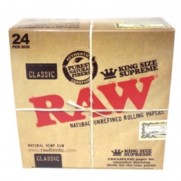 Raw Classic King Size Supreme 24 Per Box  