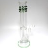 14'' Flat Bottom Straight With Design Water Pipe With 18 MM Male Banger 