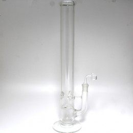 18'' Flat Bottom Honey Comb Straight Water Pipe With 18 MM Male Banger 