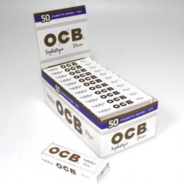 OCB Sophistique  50 Cigarette Papers + Tips 1 1/4 size- 24 per pack