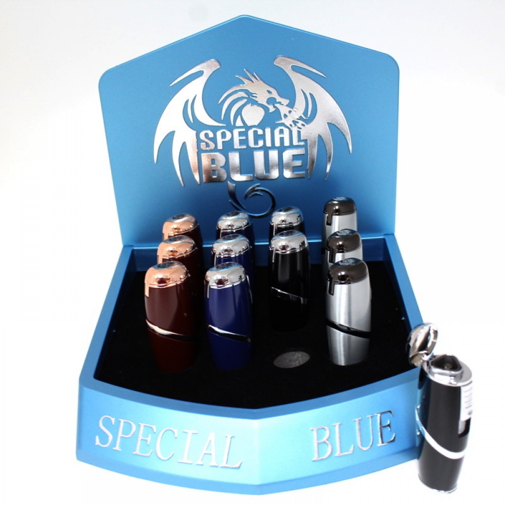 Special Blue PRO - 3  Triple Flame Torch  Lighter 12 Per pack 