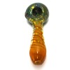 5'' Gold Fumed Head Color Extra Heavy Duty Glass Hand Pipe 