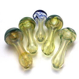 3'' Swirl Color Head Glass hand Pipe 