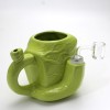 5'' Ceramic Finger Design Cup Dab Rig Water Pipe With 14 MM Male Banger