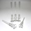 Clear Glass Down Stem 18 MM Male To 14 MM Female Glass On Glass
