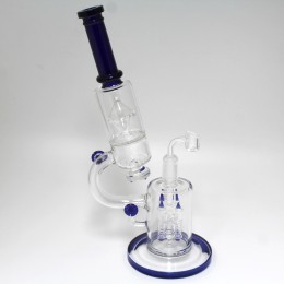 14'' Telescope Design With  4 Arms  Design Percolator  With Handled Design Water Pipe With 18 MM Female  Banger 