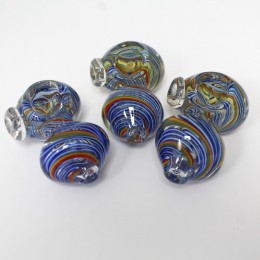 3'' Swirl Color Heavy Glass Hand Pipe 