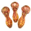 4.5'' Gold Fumed Color Heavy Duty Glass Hand Pipe 